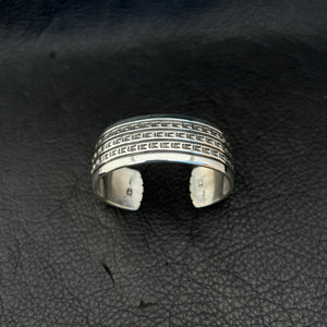 L Stamped Ingot Cuff