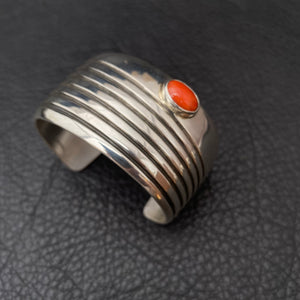 M/L Cuff with Mediterranean Coral