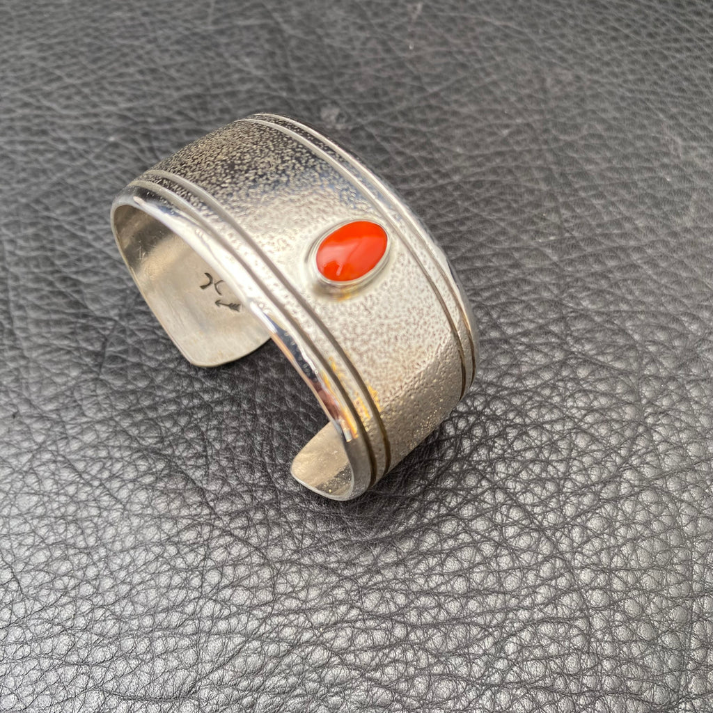 M Cuff with Mediterranean Coral