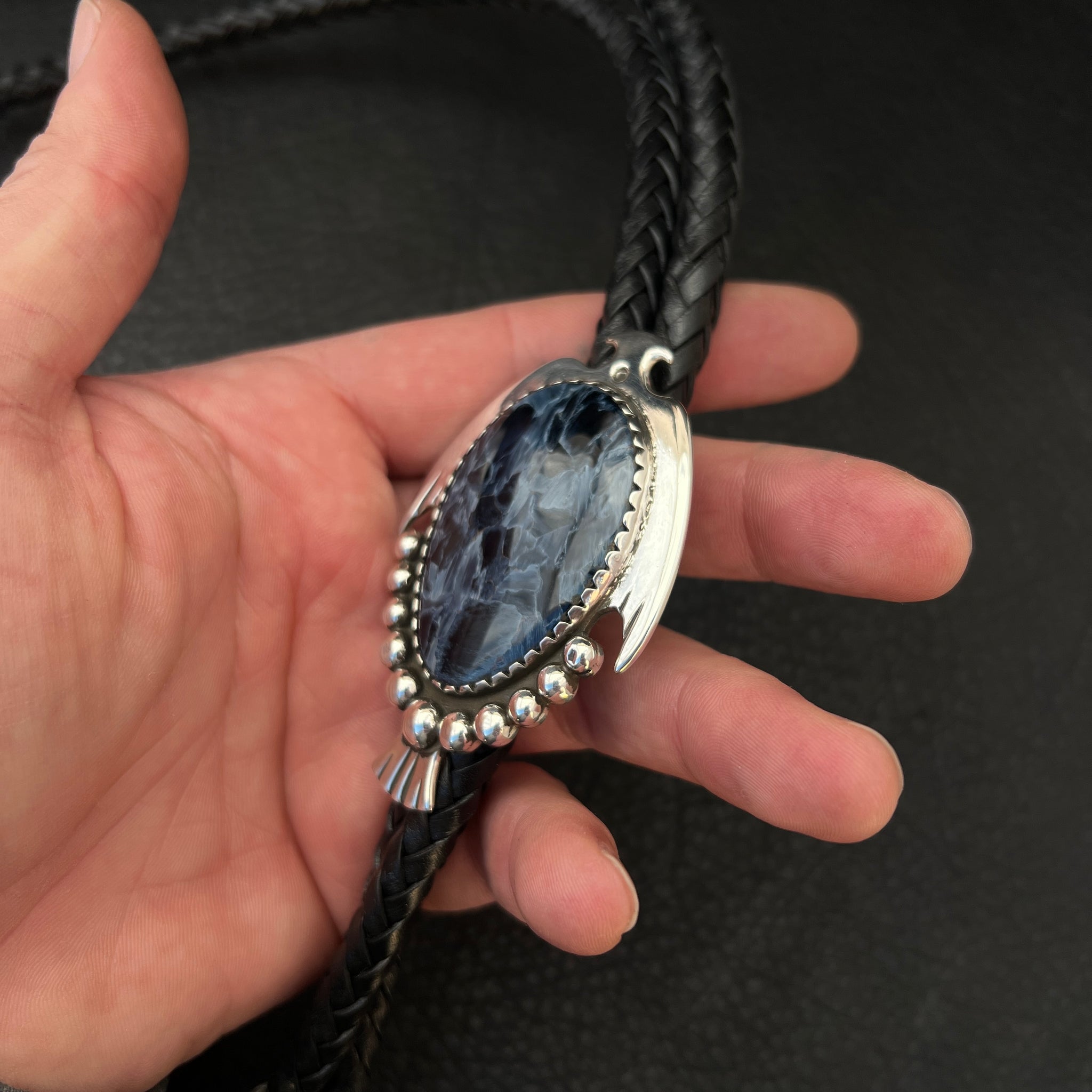 Pietersite Bolo Tie